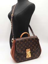 Louis Vuitton Eden Mm Bag In Monogram Coated Canvas & Camel Leather Fw0926rzxdu