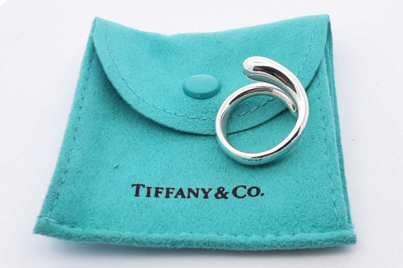 Tiffany & Co. Elsa Peretti Sterling Tear Drop Ring 9.1g Size 5.5 Eb0624lxzdu