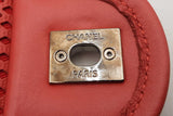 Chanel Perforated Red Leather Up In The Air Flap Shoulder Bag Eb0125lexzsa