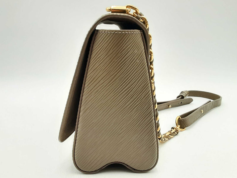 Louis Vuitton Epi Twist Mm Brown Handbag Aa0425ezxsa