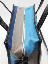 Balenciaga Striped Leather Bazar Shopper Tote Bag Eb0526wxzde
