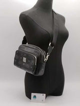 Mcm Aren In Visetos Black Handbag Aa1026lrzsa