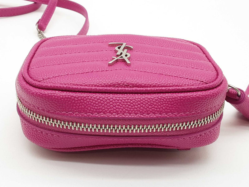 Yves Saint Laurent Ysl Baby Lou Camera Pink Leather Crossbody Bag Do0925orxde