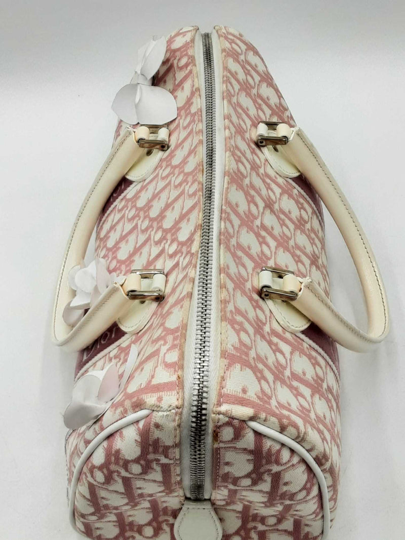 Christian Dior Canvas Diorissimo Pink Oblique Trotter Boston Bag Eb1125prxdu