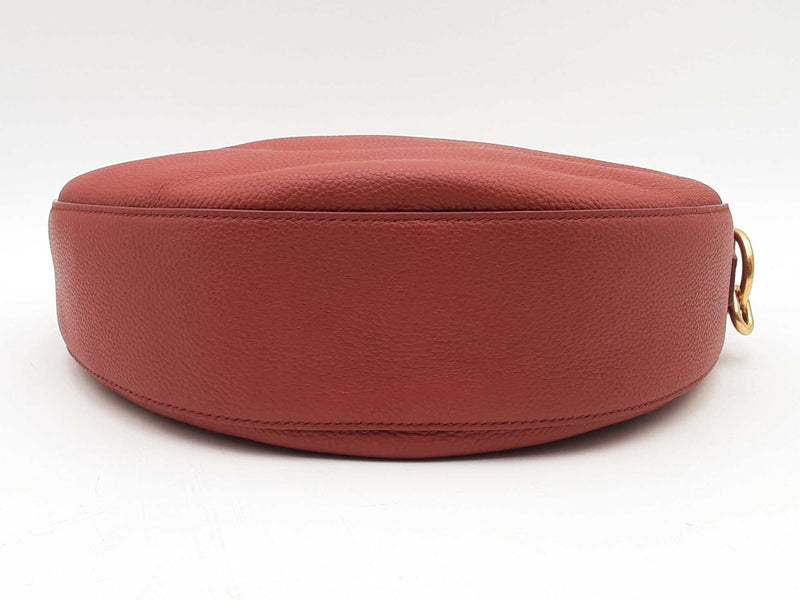 Burberry Red Calf Leather Knight Arc Bag Sd0825wzxsa