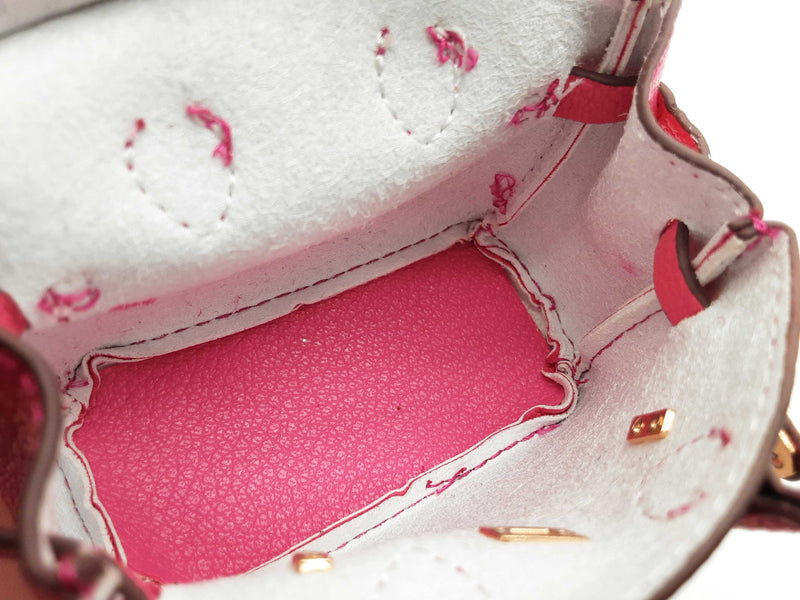 Magenta Pink Mini Bag Charm Do0725ide