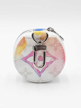 Louis Vuitton Earphone Case In Multicolor Watercolor Coated Canvas Fw0626crdu