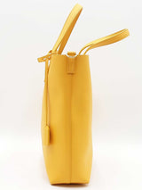 Yves Saint Laurent Yellow Leather North South Toy Shopping Tote Bag Eb1025wrxdu