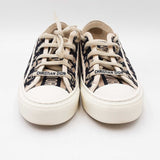 Christian Dior Walk'n Dior Blue Embroidered Cotton Size 35 Sneakers Sd0625lpzdu