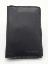 Coach Black Leather Card Case Wallet Eb1025lrde