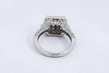 Diamond Approx. 1.78ctw Ring In 18k White Gold 5.98 Grams Size 6.75 Eb1023ppxsa