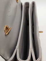 Chanel Quilted Chevron Leather Cc Trendy Top Handle Bag Eb0126pxxzde