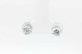 1.0cttw Lab Grown Diamond Stud Screwback Earrings 10k White Gold1.2g Eb1026oprsa