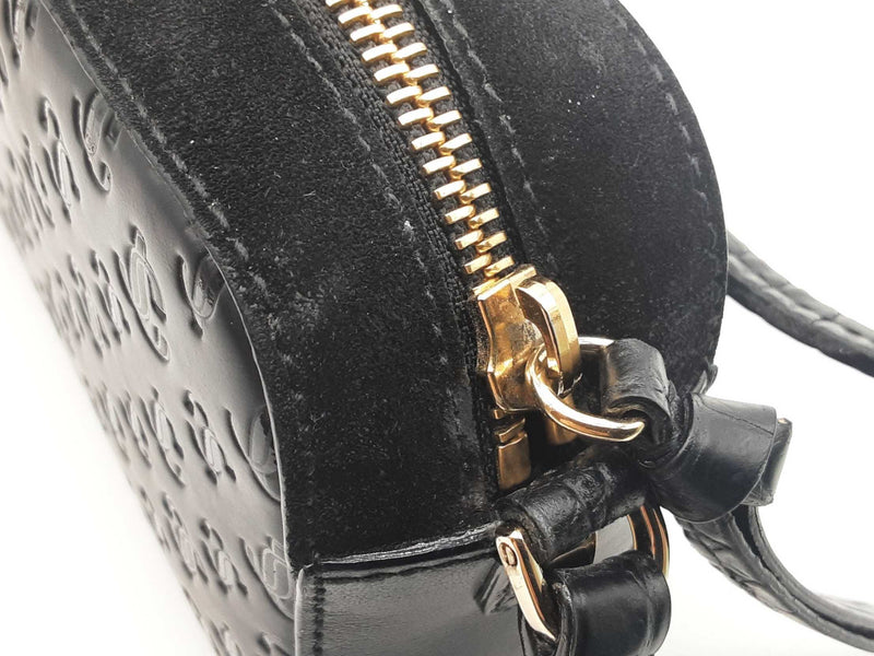 Jimmy Choo Palace Black Logo Leather Crossbody Bag Do0925rxde