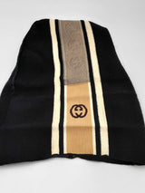 Gucci Interlocking G Stripe Beanie Size Small Eb0924lxzdu