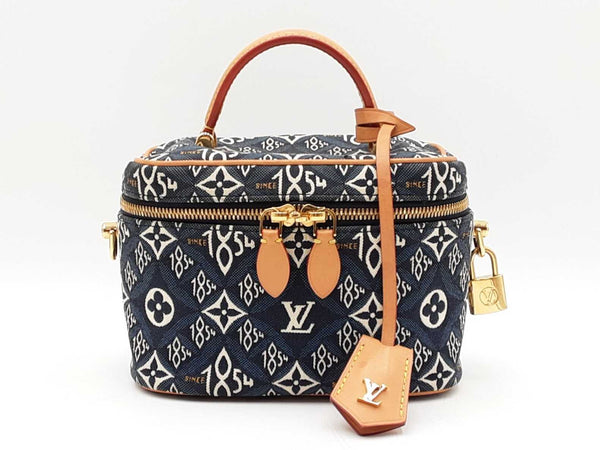 Louis Vuitton Since 1854 Vanity Pm In Blue Jacquard Fw1125loxzdu