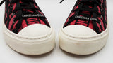 Christian Dior Walk'n'dior Sneakers In Pink & Black Canvas Size 10 Fw0326lcrdu
