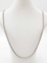 Night Rider Fox Tail Toggle Chain In Sterling Silver 63.4g 26 Inch Fw0426wxzdu