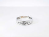 0.21 Cttw Diamond & 10k White Gold Wedding Band 2.6 Grams Size 10.5 Fw0826ozxdu