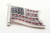 .16ctw Diamonds 14k Wg 4.4 Grams United States Flag Pendant Sd0226owrdu