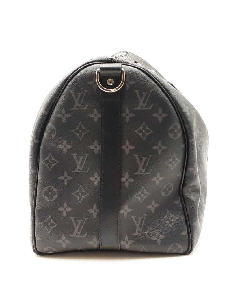 Louis Vuitton Keepall Bandoulière 45 Monogram Eclipse Coated Canvas Fw0725lzxzdu