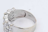2.0ctw Diamond Ring In 14k White Gold 5.1 Grams Size 8 Eb0925pcsdu