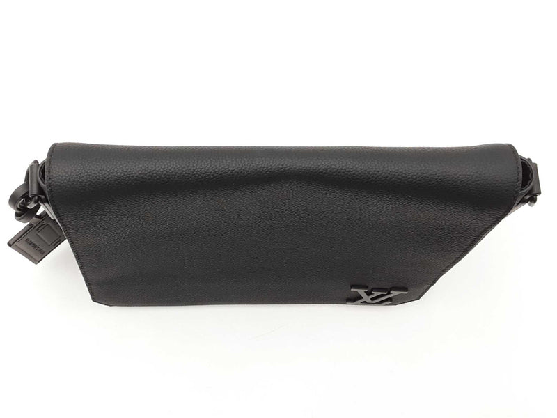 Louis Vuitton Takeoff Messenger Pm Black Leather Crossbody Sd0425lwxzdu
