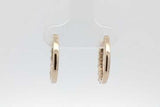 0.36cttw Diamond Hoop Earrings In 14k Yellow Gold 2.6 Grams Eb0926orxsa