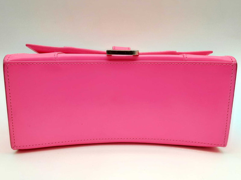 Balenciaga Hourglass Neon Pink Leather Crossbody Bag Do0724pxzde