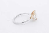 3.13cttw Lab Grown Pear Shaped Diamond Ring 14k Gold 3.3g Size 6.5 Eb0826scrsa