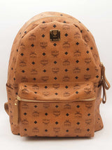 Mcm Stark Monogram Large Beige Backpack Aa0725orzsa