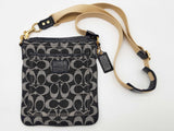 Coach Signature C Blue Denim Crossbody Bag Do0526lxde