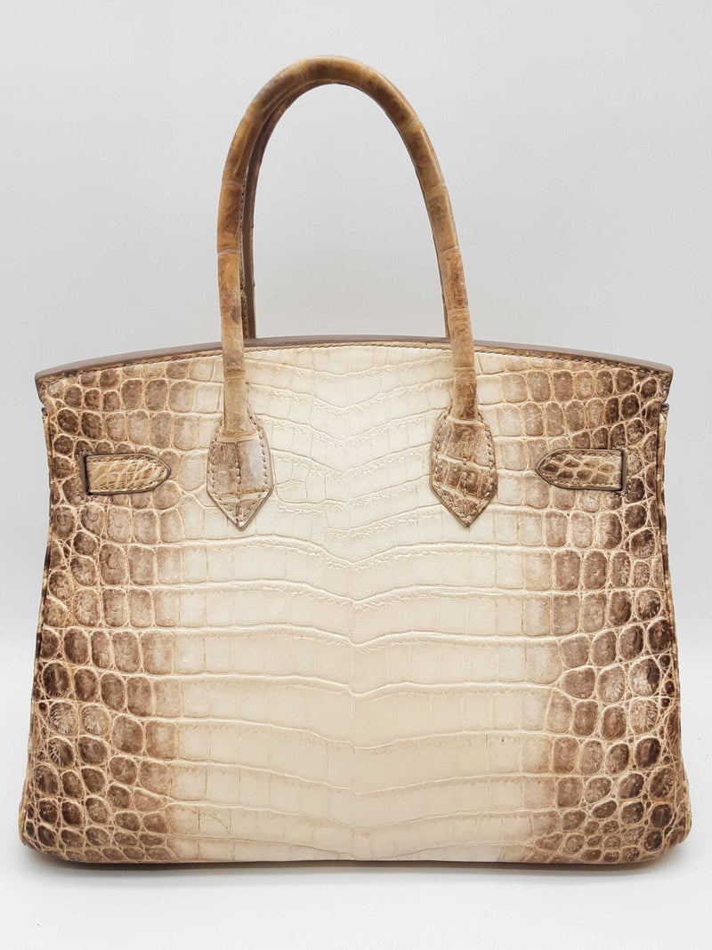 Hermes Birkin 30 Himalayan Beige Niloticus Croc Palladium Handbag Do1025crxzxde