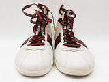 Gucci Leather Web High White High-top Sneakers Size 11 Sd0926ezdu