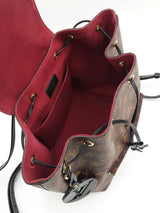 Louis Vuitton Montsouris Pm Backpack In Monogram Coated Canvas & Black Leather Fw0726lxzxdu