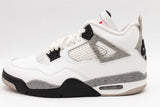Nike Air Jordan 4 Retro Og White Cement Sneakers Size 9.5 Fv5029-100 Eb0726rxsa