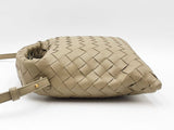 Bottega Veneta Mini Hop Bag In Travertine Green Intrecciato Leather Fw0326loxzdu