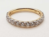 1.00 Cttw Lab Grown Diamonds 14k Yellow Gold 2.3g Ring Size 7 Do0525wwode