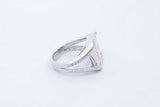 1.26cttw Diamond Split Shank 18k White Gold Ring8.6 Grams Size 5.75 Eb0626llxzde