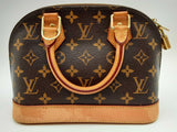 Louis Vuitton Alma Brown Monogram Coated Canvas Crossbody Bag Do0125wxzde