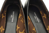 Louis Vuitton Popi Black Leather Ballet Flats Size 38.5 Eb1125lxzsa