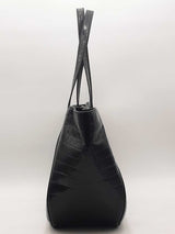 Versace Large Greca Croc Embosed Black Handbag Aa0925rzxsa