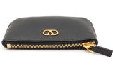 Valentino Garavani Vlogo Signature Leather Key Ring Pouch Wallet Eb1125lxzde