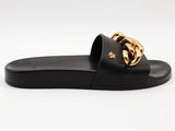 Versace Medusa Chain Slides Black Size 9 Aa0726crsa
