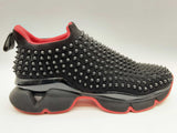 Christian Louboutin Black Red Spike Neoprene Shoes Size Eu 44 Do0225orxde