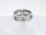 0.60 Cttw Diamond 14k White Gold Ring 7.9 Grams Size 7 Aa0725rxzsa