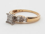 0.26 Cttw Natural Diamonds 14k Two Tone Gold 3.1g Ring Size 9 Do0526wxzde
