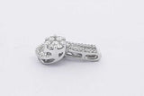0.79cttw Diamond Pendant In 14k White Gold 4.2 Grams Eb0826wexsa