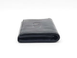 Christian Dior Black Leather Wallet Fw0225lrxdu