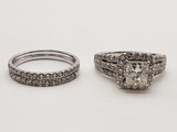 3.51 Cttw Natural Diamonds 14k Wg 12.8g 3 Set Rings Size 11.75 Do0226exzxde